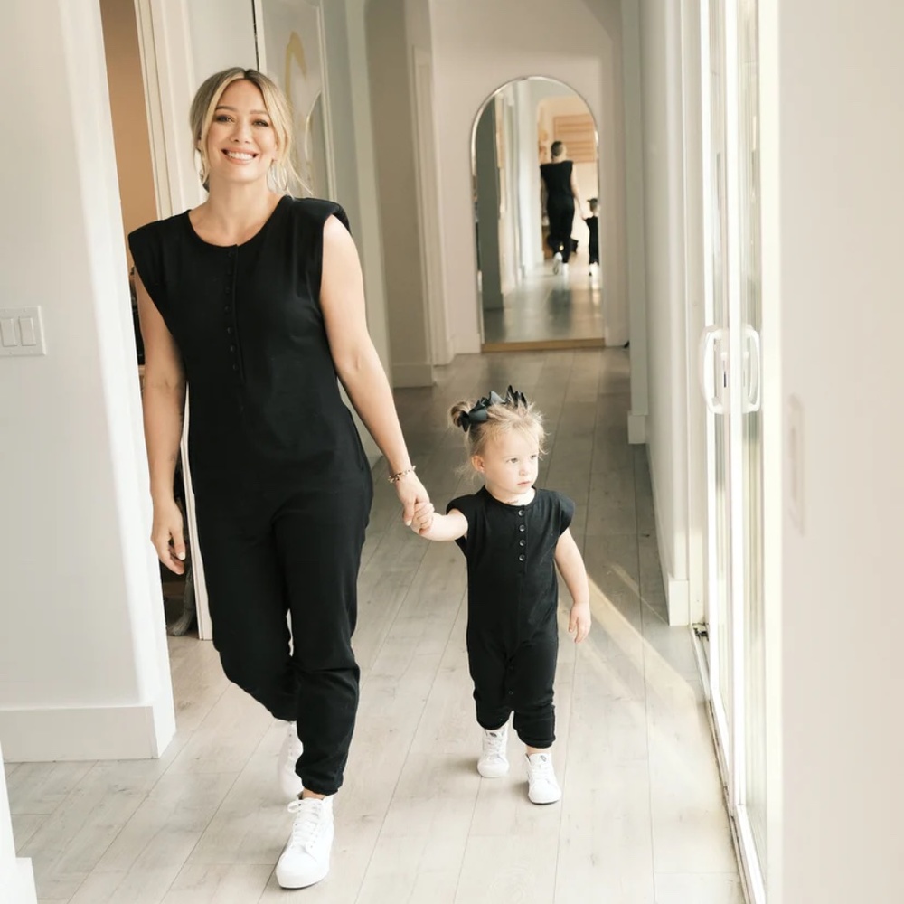 Smash + Tess Hilary Duff Romper with Shoulder Pads